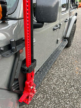 Load image into Gallery viewer, Go Rhino Jeep Wrangler JL/JLU/JT Front Fender Jack Mount for Hi-Lift Jack - Tex. Blk