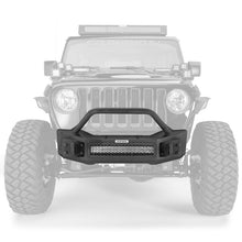 Load image into Gallery viewer, Go Rhino Jeep Wrangler JL/JLU/JK/JKU/Gladiator JT Rockline Front Stubby Bumper w/ Overrider