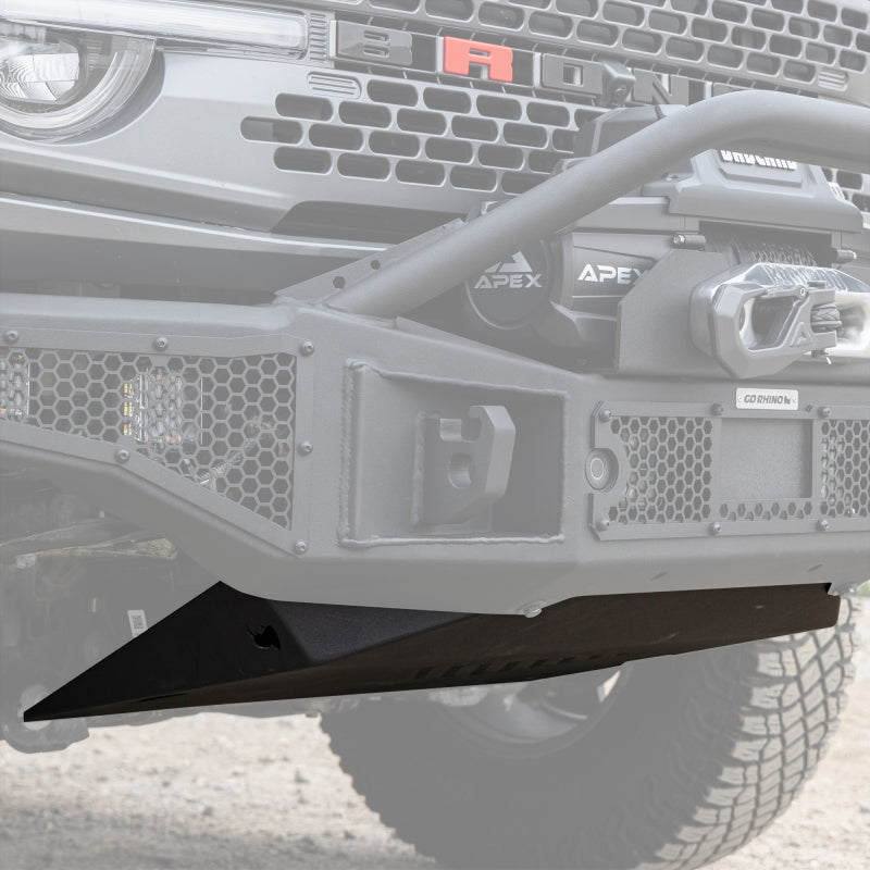 Go Rhino Ford Bronco (Excl. Sport) Rockline Front Bumper Lower Skid Plate