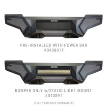Load image into Gallery viewer, Go Rhino Tacoma Element Front Bumper w/ Power Actuated Hide-away Light Bar Mount Tex Black