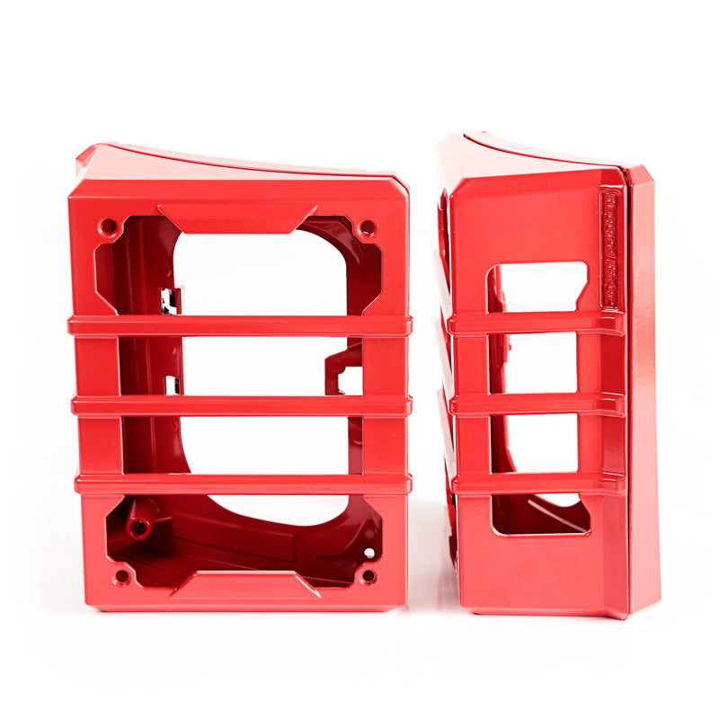 Rugged Ridge Jeep Wrangler JK Red Elite Tail Light Guards
