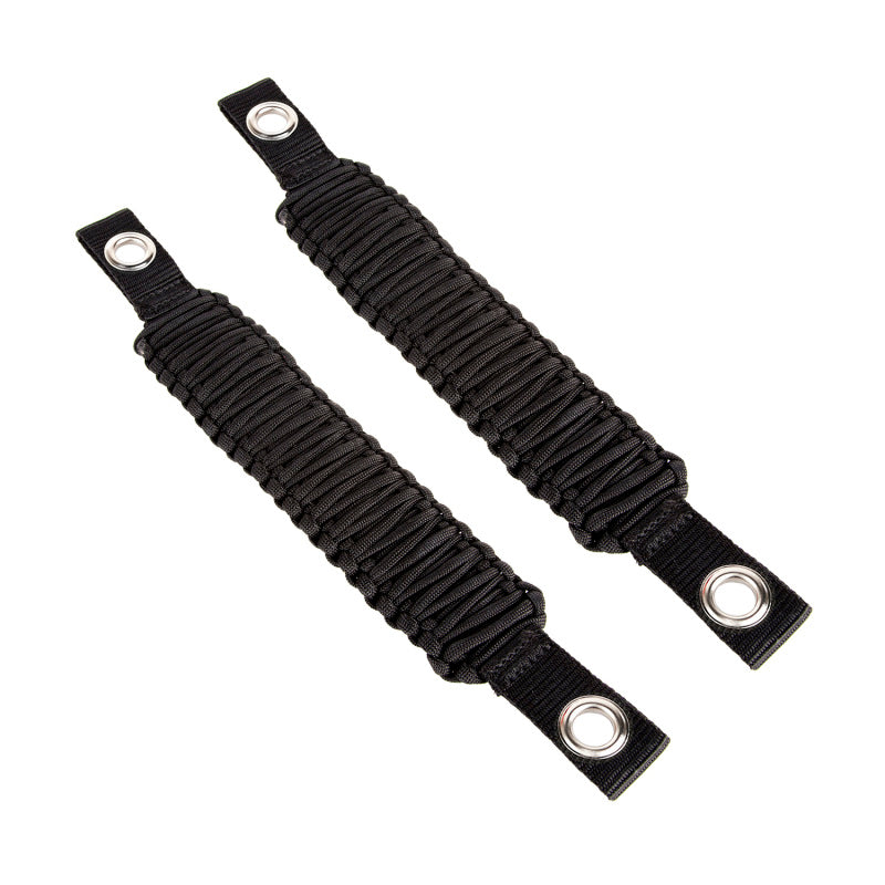 Rugged Ridge Paracord A-Pillar/Seat Mnt Hdle Black Jeep Wrangler JK