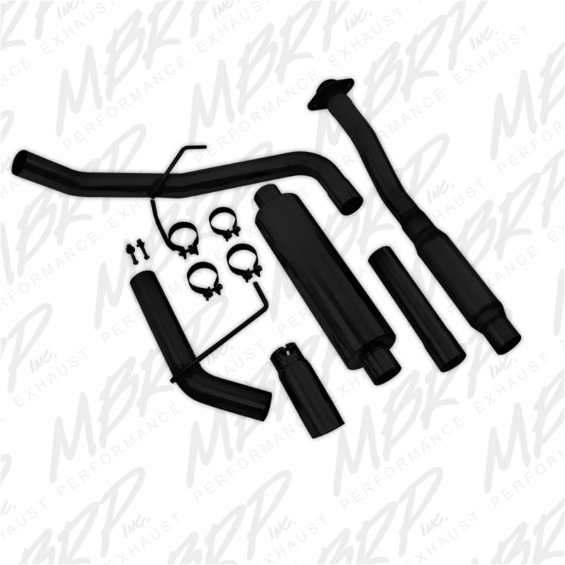 MBRP Ford F150 3in Cat Back Single Side Exit Black Coated Exhaust System