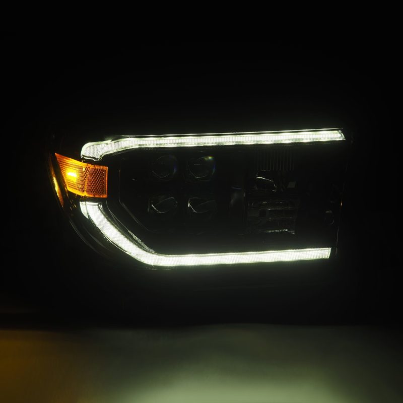 AlphaRex 07-17 Toyota Tundra NOVA LED Proj Headlights Alpha-Black w/Activ Light/Seq Signal/DRL
