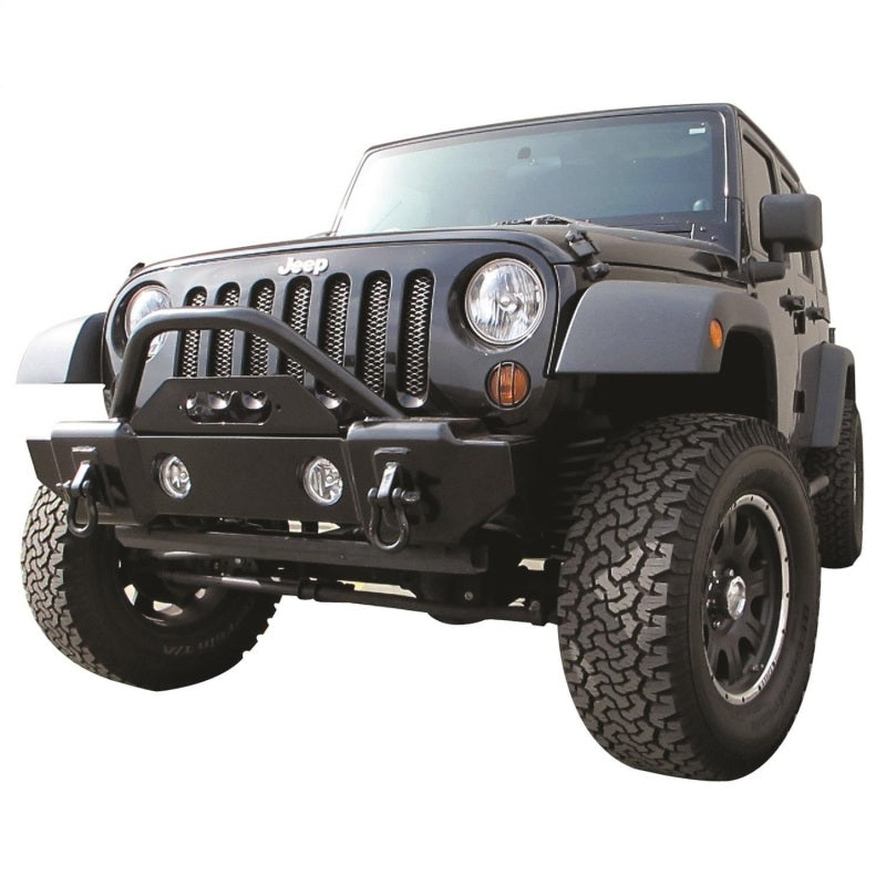 Rampage Jeep Wrangler(JK) Recovery Bumper Stubby Front - Black