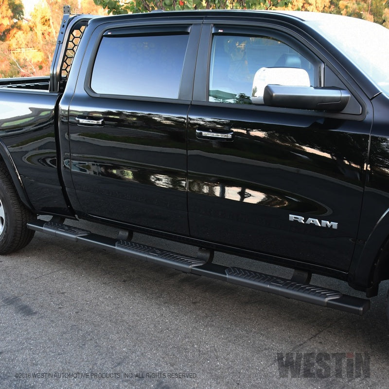 Westin 19+ Ram 1500 Crew Cab R5 M-Series Wheel-to-Wheel Nerf Step Bars - Black
