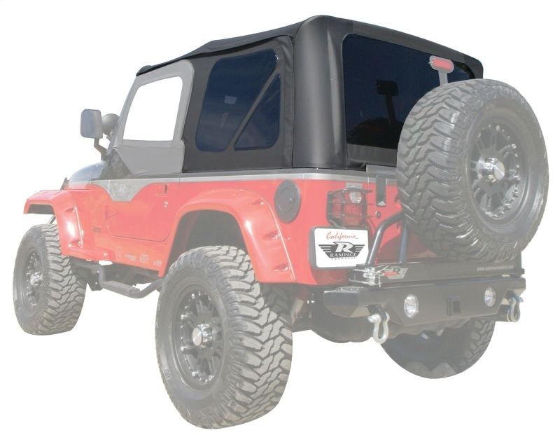 Rampage Jeep Wrangler(TJ) OEM Replacement Top - Black Diamond