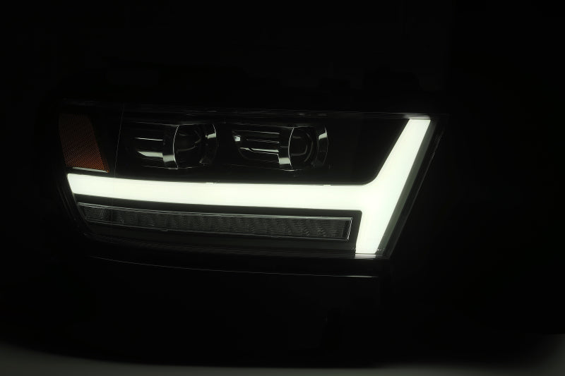 AlphaRex 19+ Ram 1500HD PRO-Series Proj Headlight Plnk Style Blk w/Activ Light/Seq Signal/Plnk DRL
