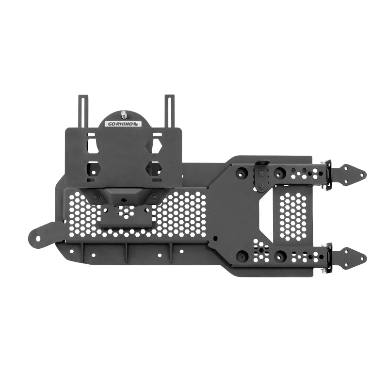 Go Rhino Jeep Wrangler JL/JLU Body Mount Spare Tire Carrier - Tex. Blk