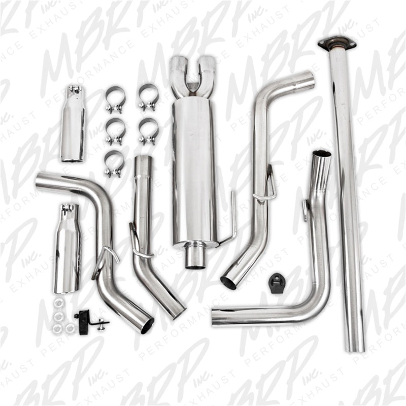 MBRP Toyota Tacoma 4.0L EC/CC Dual Split Side T409 Cat Back Exhaust