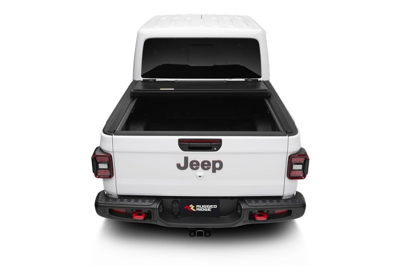 Rugged Ridge Armis Hard Folding With LINE-X Bed Cover JT