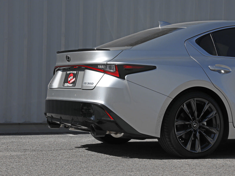 aFe Takeda 2014+ Lexus IS350 V6 2.5in. 304 Stainless Steel Axle-Back Exhaust System w/ Black Tip