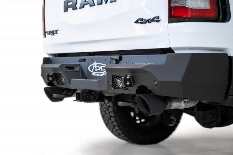 Addictive Desert Designs 2021+ Dodge RAM 1500 TRX Stealth Fighter Rear Bumper - Hammer Black