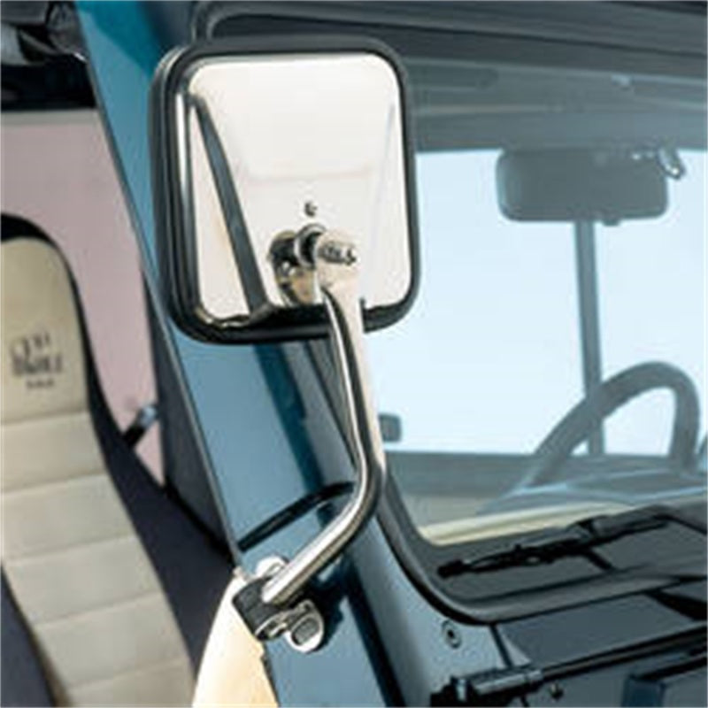 Rugged Ridge Jeep Wrangler TJ Black CJ-Style Side Mirror Kit