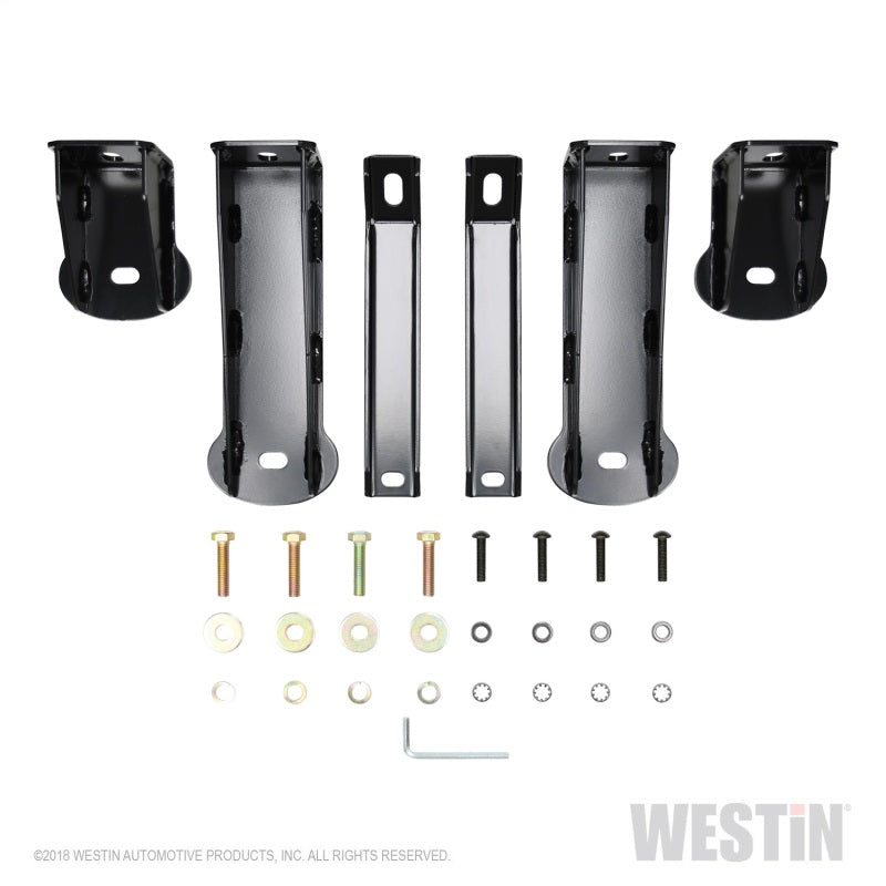 Westin Chevrolet Silverado/Sierra 1500 Crew Cab Platinum 4 Oval Nerf Step Bars - Black