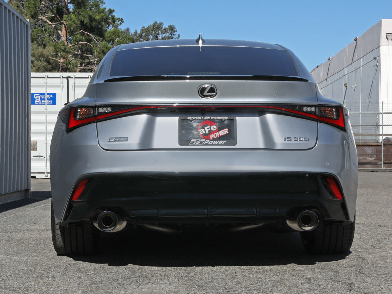 aFe Lexus IS350 2014+ V6-3.5L Takeda Axle-Back Exhaust System- Blue Tip