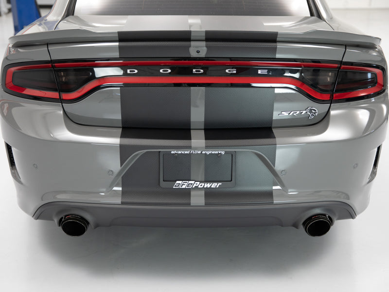 aFe MACH Force-XP 4-1/2in Carbon Fiber OE Replacement Exhaust Tips - 2015+ Dodge Charger/Hellcat