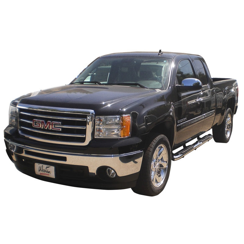 Westin 2014+ Chevrolet/GMC Silverado Sierra 1500 Dbl Cab PRO TRAXX 5 Oval Nerf Step Bars - SS