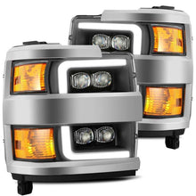 Load image into Gallery viewer, AlphaRex 15-19 Chevy 2500HD NOVA LED Proj Headlights Plank Style Black w/Activ Light/Seq Signal/DRL