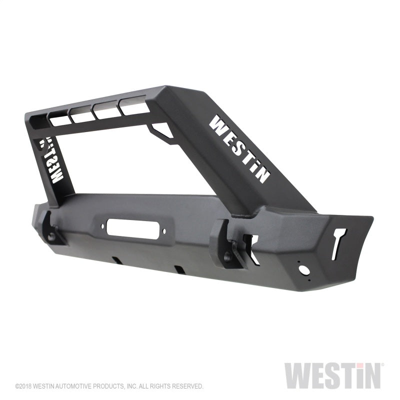 Westin 18+ Jeep Wrangler JL Stubby Front Bumper - Textured Black