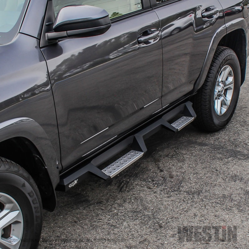 Westin 10+ Toyota 4Runner Trail Edition (Excl. Ltd) HDX Stainless Drop Nerf Step Bars - Tex. Blk