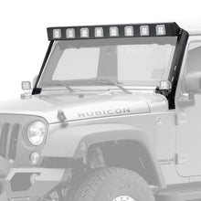 Load image into Gallery viewer, Go Rhino Jeep Wrangler JK WLF Windshield Light Mount Frame - Eight Cube Lights