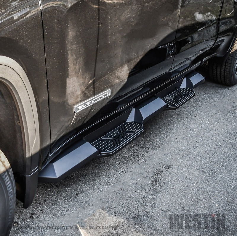 Westin 19+ Chevrolet Silverado 1500 DC HDX Xtreme Nerf Step Bars - Tex. Blk