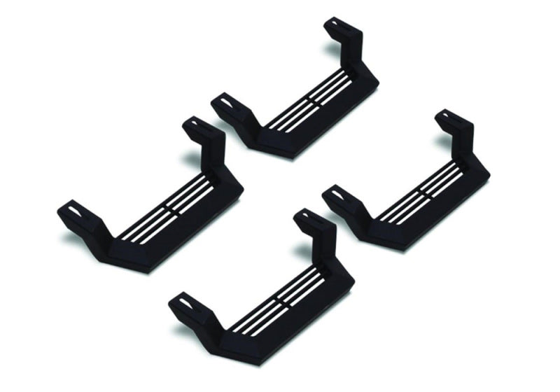 Rampage Jeep Rock Rail Short Step Universal 4 Piece Set - Black