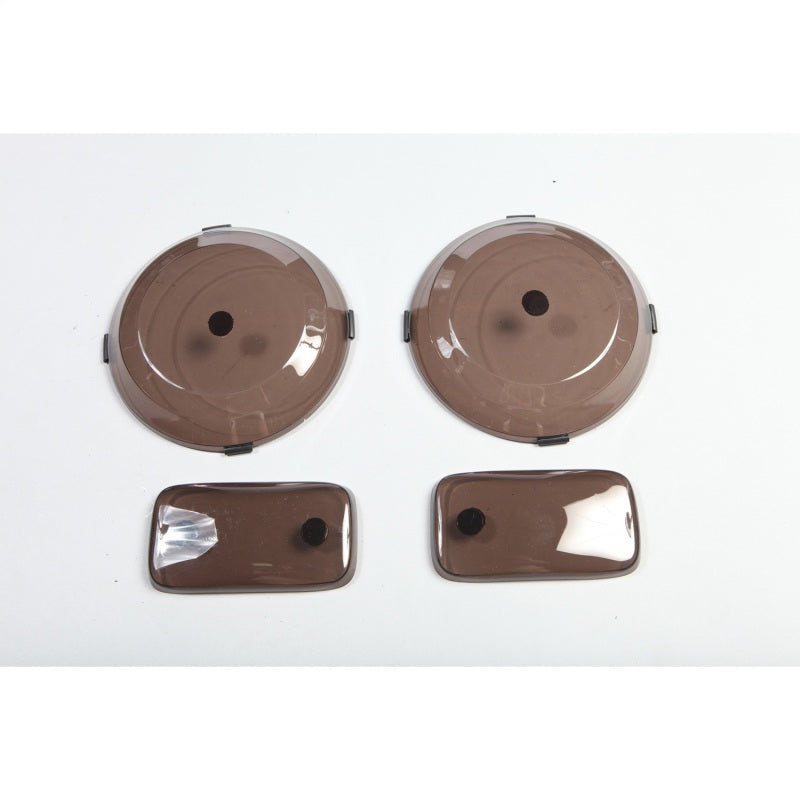 Rugged Ridge Headlight&Turn Signal Cover Set Smoke TJ