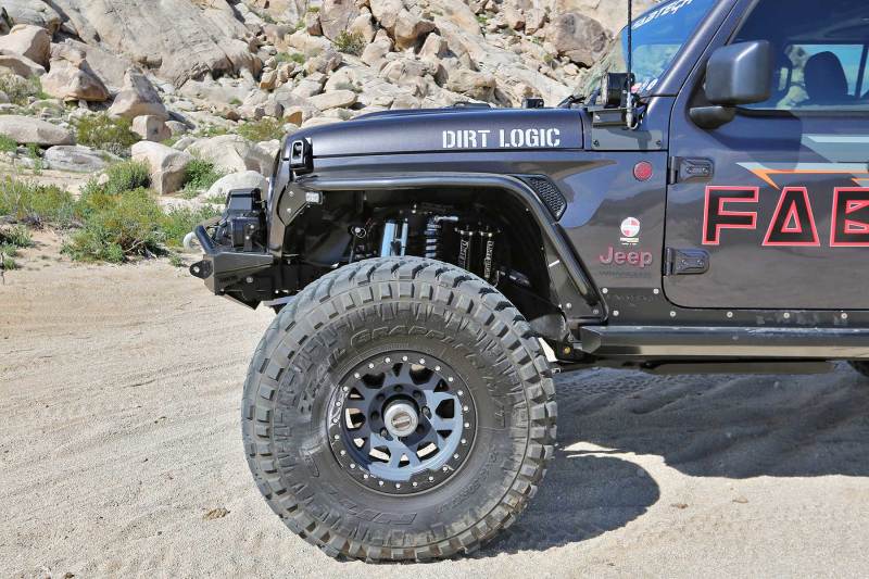 Fabtech 18+ Jeep JL 4WD Front Steel Tube Fenders