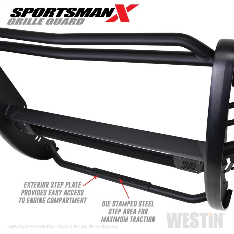Westin 16+ Chevy Silverado 1500 Sportsman X Grille Guard - Textured Black