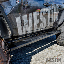 Load image into Gallery viewer, Westin 18+ Jeep Wrangler JLU 4dr R5 Nerf Step Bars - Tex. Blk
