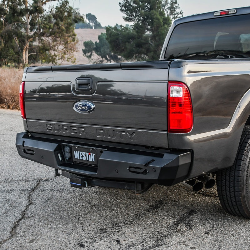 Westin 11+ Ford F-250/350/450/550 Super Duty Pro-Series Rear Bumper - Textured Black