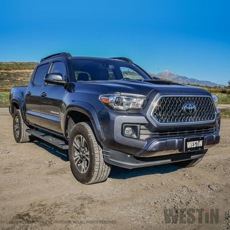 Westin 2005+ Toyota Tacoma Double Cab R5 Nerf Step Bars - Black