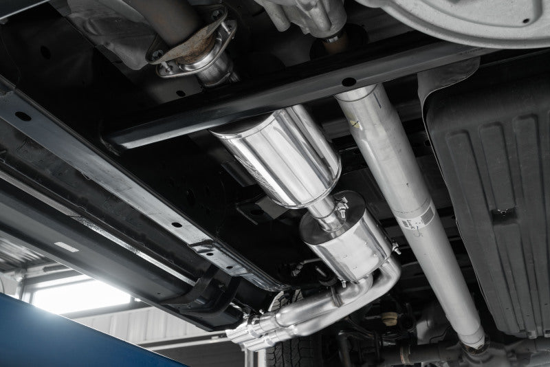 MBRP Ford F150 T304 Pre-Axle 4in OD Tips Dual Outlet 3in Cat Back Exhaust