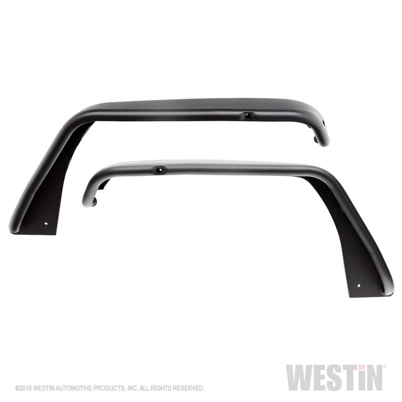 Westin 18+ Jeep Wrangler JL / 20 Gladiator Tube Fenders - Front - Textured Black