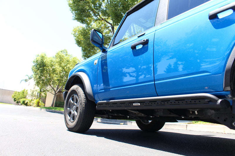 Go Rhino Ford Bronco 4WD 4dr (Excl. Bronco Sport) Frame Mount Sliders - Tex. Blk