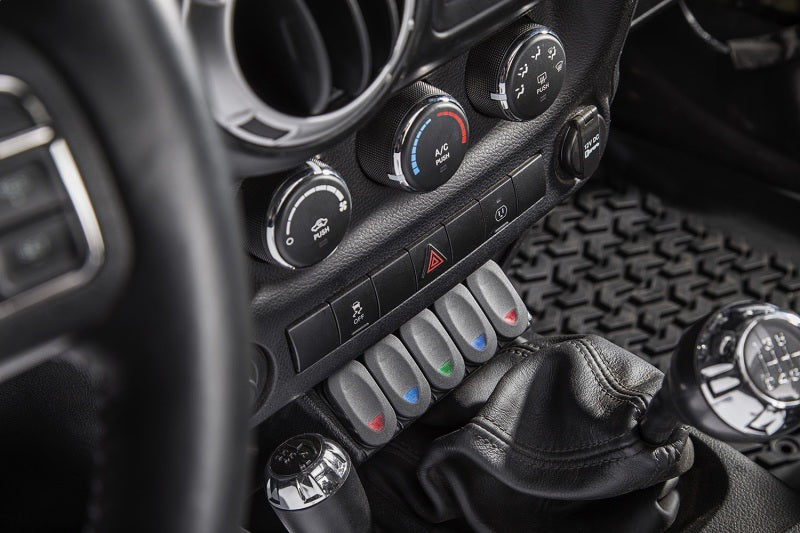 Rugged Ridge Lower Console Switch Panel Jeep Wrangler JK/JKU