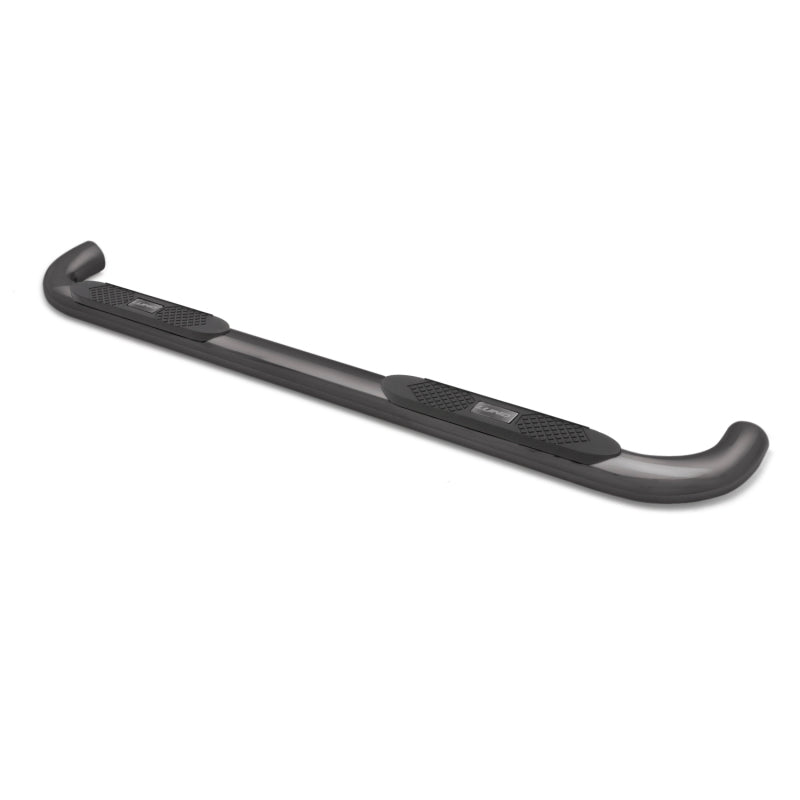 Lund Chevy Silverado 1500 Double Cab 4In Oval Bent Steel Nerf Bars - Black