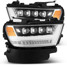 Load image into Gallery viewer, AlphaRex 19+ Ram 1500HD NOVA LED Proj Headlights Plank Style Chrome w/Activ Light/Seq Signal/DRL