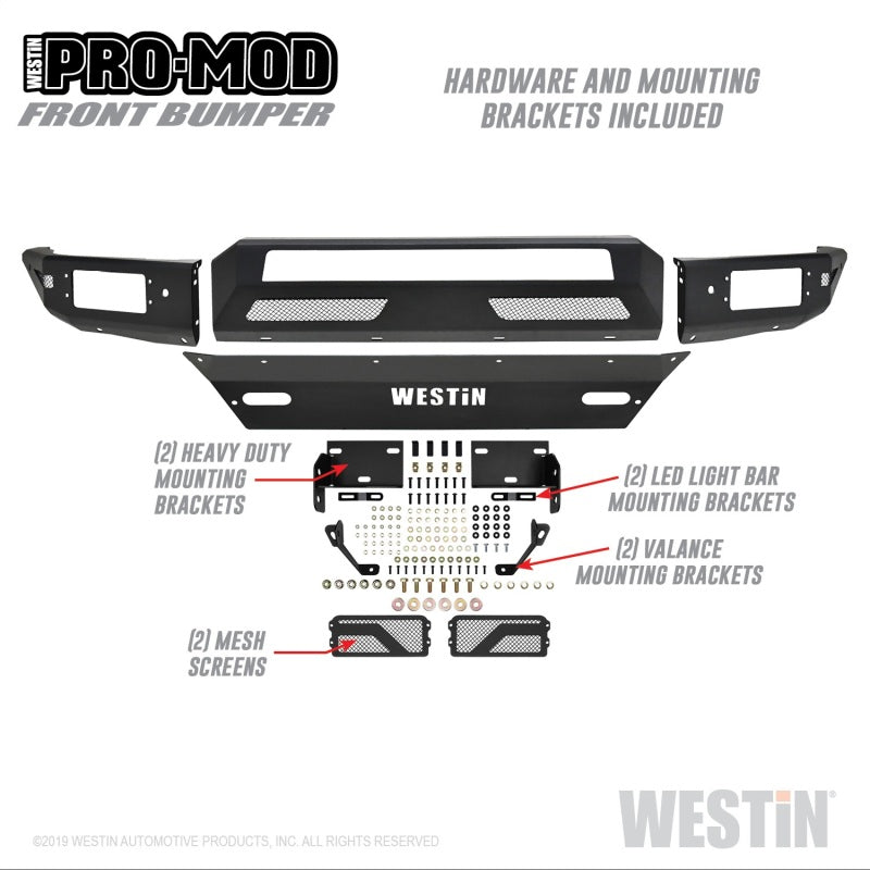 Westin 16+ Chevy/GMC  Silverado/Sierra 1500 Pro-Mod Front Bumper