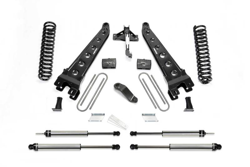 Fabtech 18+ Ford F450/F550 4WD Diesel 6in Rad Arm Sys w/Coils & Dl Shks