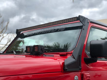Load image into Gallery viewer, Go Rhino Jeep Wrangler JL/JLU/Gladiator JT XE Windshield Light Bar Mount - 50in Single Row