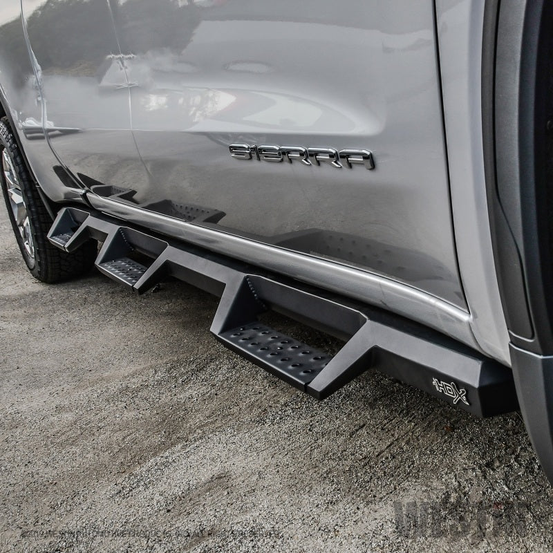 Westin 19+ GMC Sierra 1500 CC 6.5ft Bed (Excl. 2019 Ltd/LD) HDX Drop W2W Nerf Step Bars - Tex. Blk