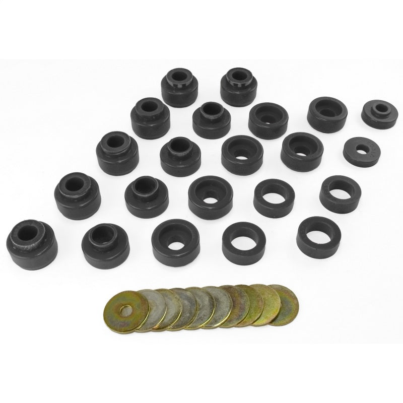 Rugged Ridge Body Mount Kit Black Jeep Wrangler YJ