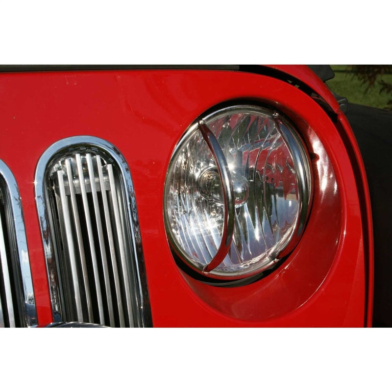 Rugged Ridge Jeep Wrangler JK Stainless Steel Headlight Euro Guard Kit