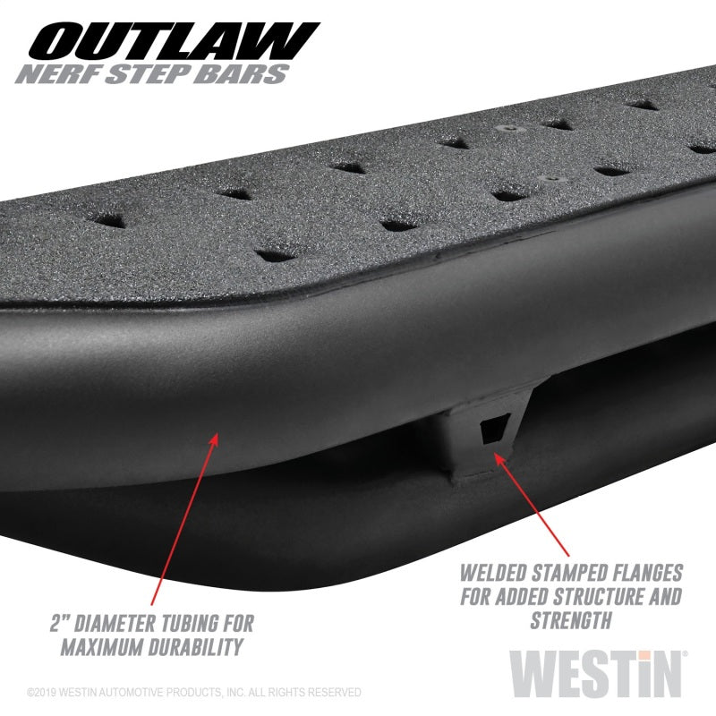 Westin 14+ Chevrolet/GMC Silv/Seirra 1500 Double Cab Outlaw Nerf Step Bars