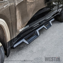 Load image into Gallery viewer, Westin 19+ Chevrolet Silverado / GMC Sierra 1500 Double Cab HDX Drop Nerf Step Bars - Textured Blk