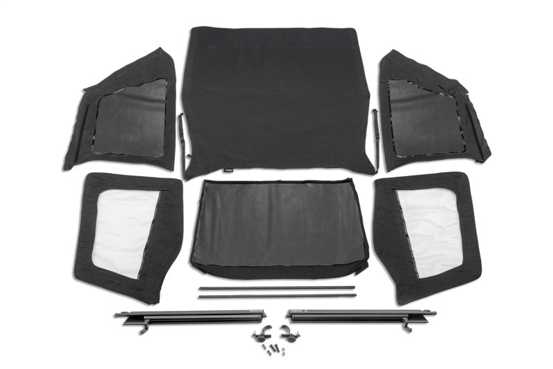 Rugged Ridge Frameless Black Diamond Soft Top Jeep Wrangler YJ