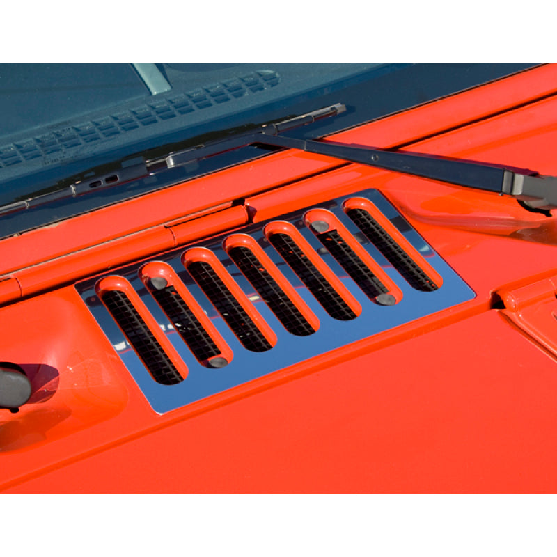 Rugged Ridge Jeep Wrangler JK Stainless Steel Cowl Vent Cover
